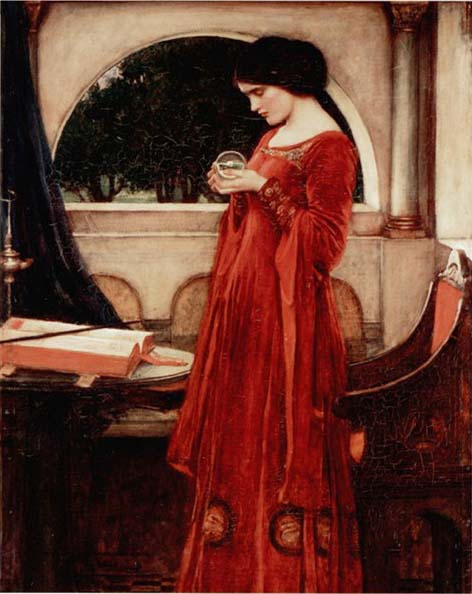 The Crystal Ball By John William Waterhouse - Click Image to Close